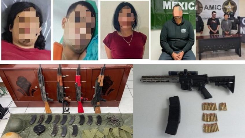 Capturan a ocho presuntos criminales al norte de Sonora; les aseguran armas y vehículos