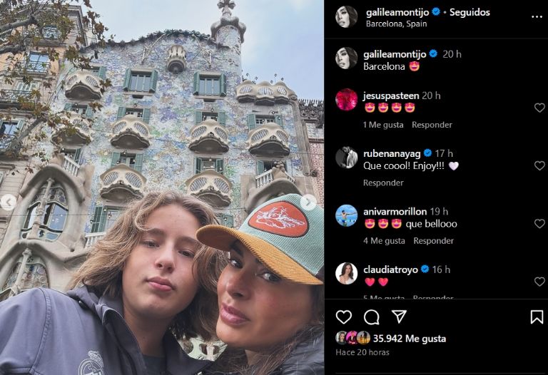 Galilea Montijo disfruta de sus vacaciones en España