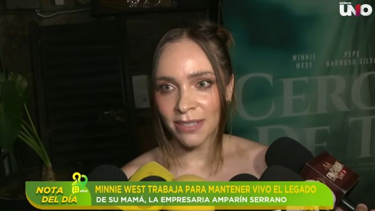 Minnie West regresó al cine tras la muerte de su madre, Amparín Serrano