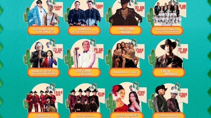 Desde Cristián Castro hasta Nodal: Descubre qué artistas estarán en la ExpoGan Sonora 2025