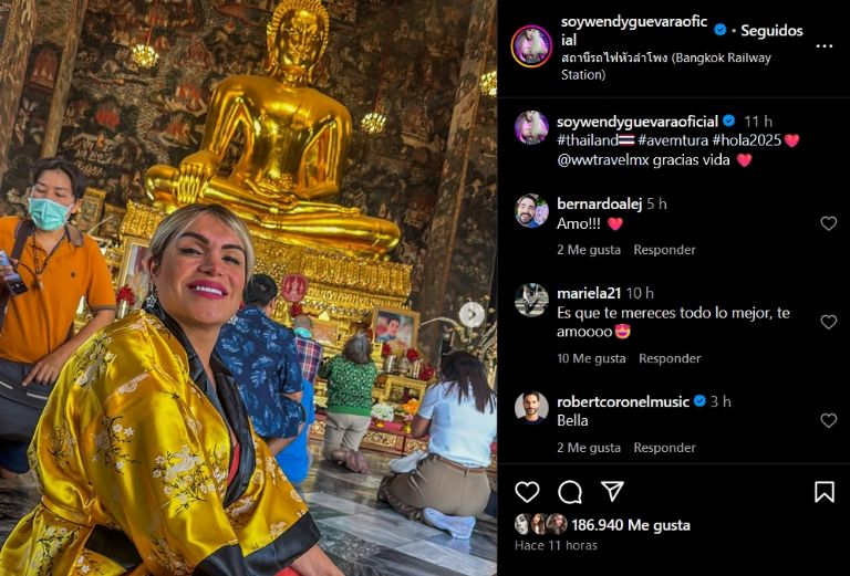 Wendy Guevara viaja a Tailandia 
