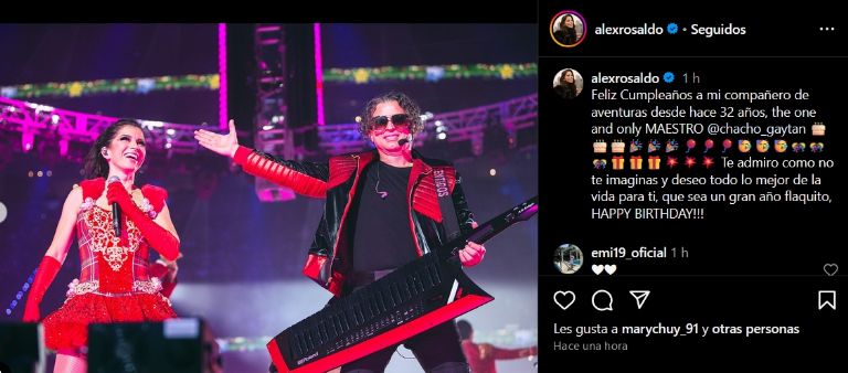 Alessandra Rosaldo habla de Chacho Gaytán en redes sociales