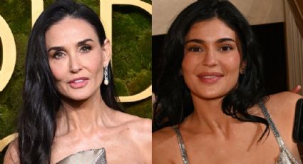 "Qué grosera": Demi Moore es criticada por ignorar a Kylie Jenner en los Golden Globes 2025