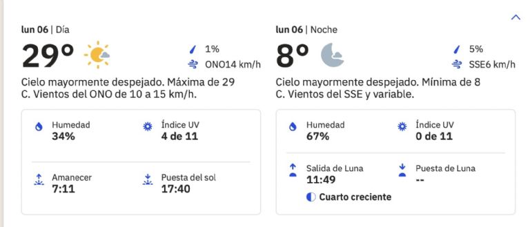 Clima en Hermosillo HOY lunes 6 de enero 2025. Foto: Conagua Clima