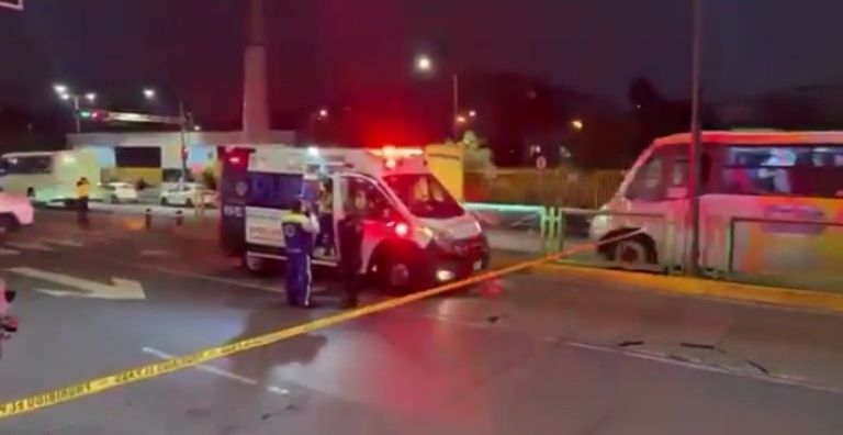 Atropellan a motociclista en calzada Ticomán, GAM. Foto: Facebook