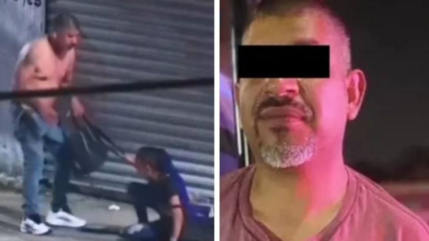 VIDEO: Captan a un hombre mientras golpea y arrastra a su supuesta pareja en Monterrey