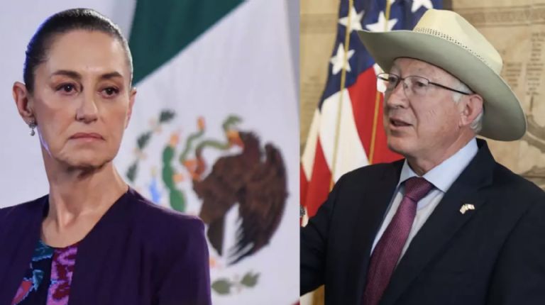 Claudia Sheinbaum habló de los desacuerdos que tiene con Ken Salazar. Foto: Twitter
