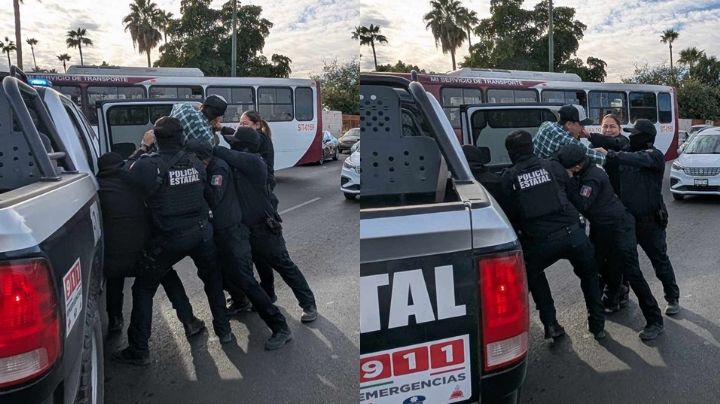 Caen dos manifestantes durante bloqueo por la desaparición de Lamberto G, en Hermosillo