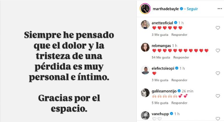Martha Debayle rompe el silencio sobre la muerte de su madre
