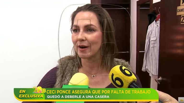 Ceci Ponce no tenía dinero ni para pagar la renta
