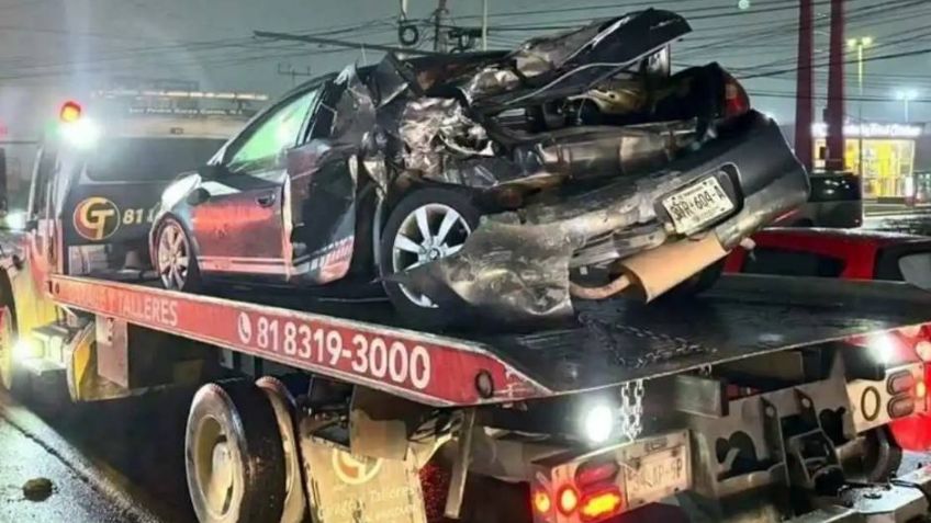 Choque múltiple deja a una embarazada lesionada en Nuevo León; se dirigía a dar a luz