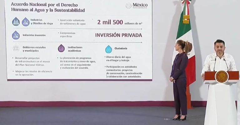 Plan hídrico del gobierno de Sheinbaum