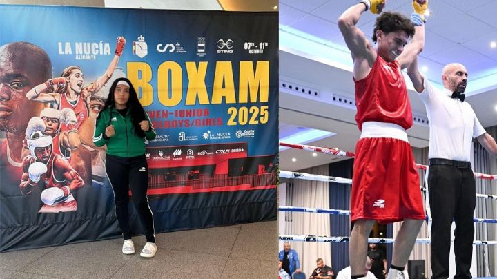 Sonora gana oro y plata en el Boxam de España: Castañeda y Hernández suben al podio