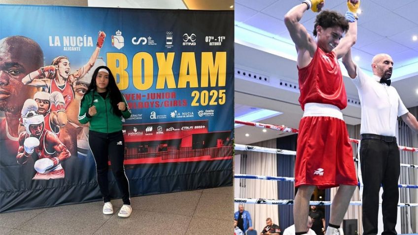 Sonora gana oro y plata en el Boxam de España: Castañeda y Hernández suben al podio