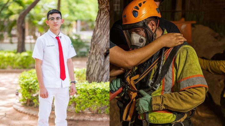 Bombero de Ciudad Obregón es reconocido por comunidad por su valentía al rescatar a trabajadores en alcantarilla