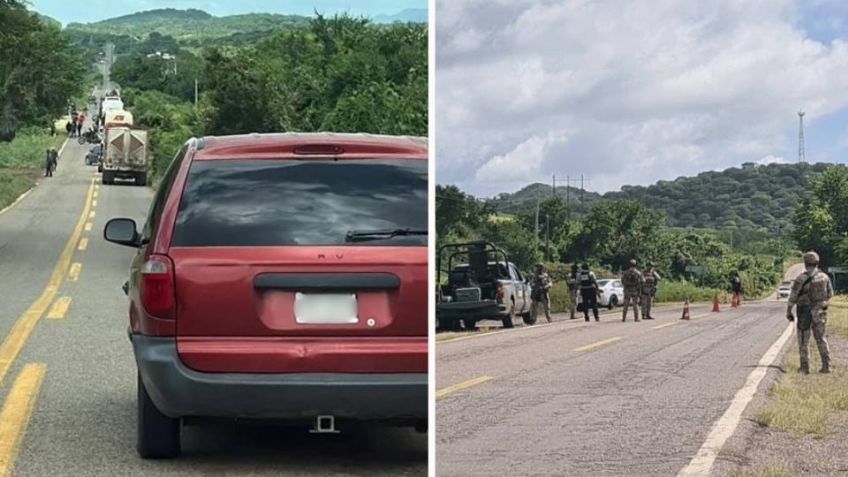 Reportan un muerto: Militares y civiles se enfrentan en la carretera Culiacán–Mazatlán