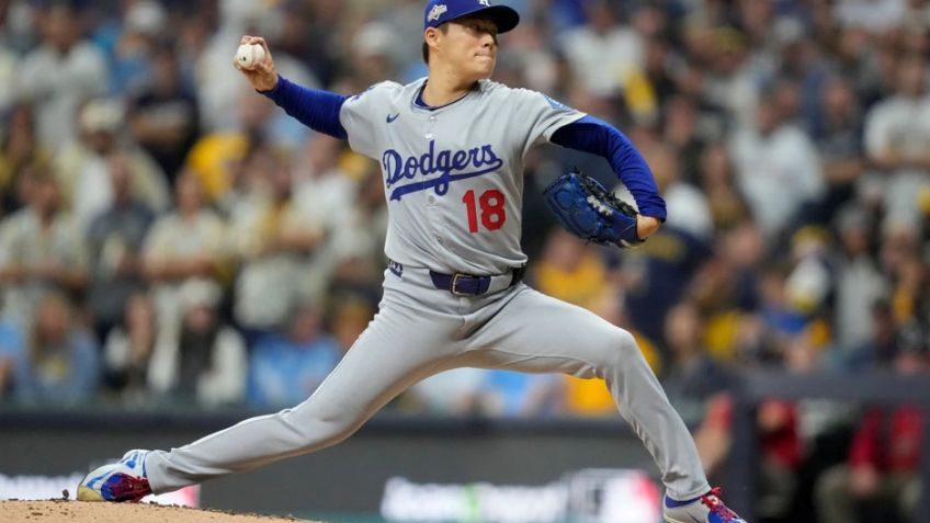 Con juego completo de Yamamoto los Dodgers toman ventaja de 2-0 ante Brewers