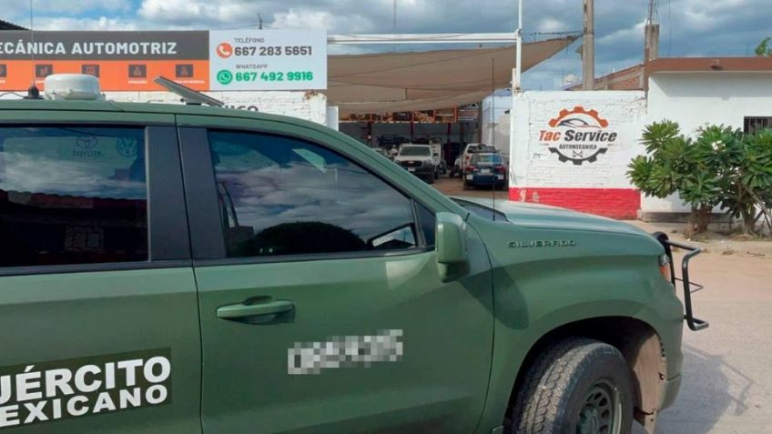 Rafaguean con armas de grueso calibre a policías afuera de taller mecánico en Culiacán