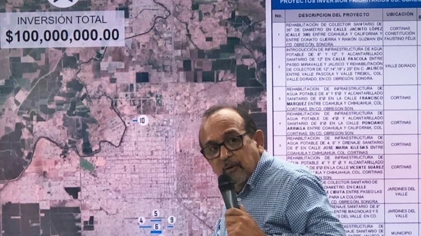 Con inversión de hasta 180 mdp, Ciudad Obregón mejorará drenaje, agua potable y vialidades en colonias
