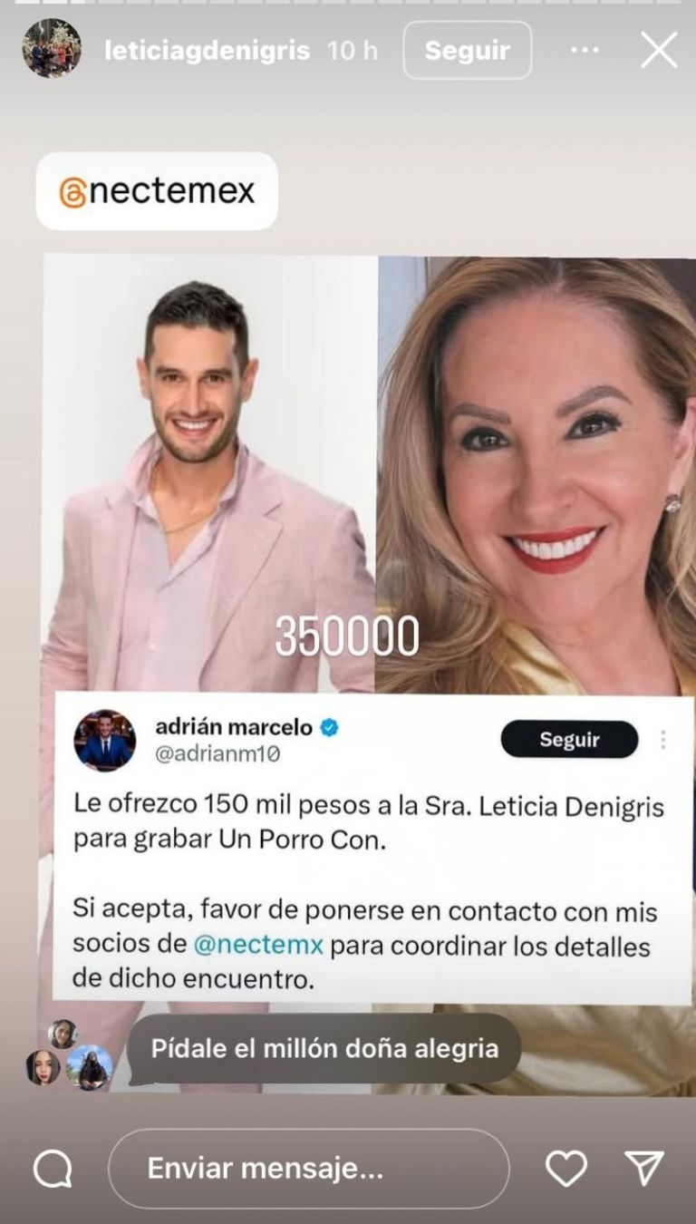 En su Instagram respondió al comediante 