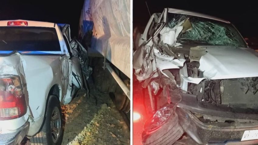 Mujer estadounidense no respeta el alto e impacta su vehículo contra el tren en Sonora