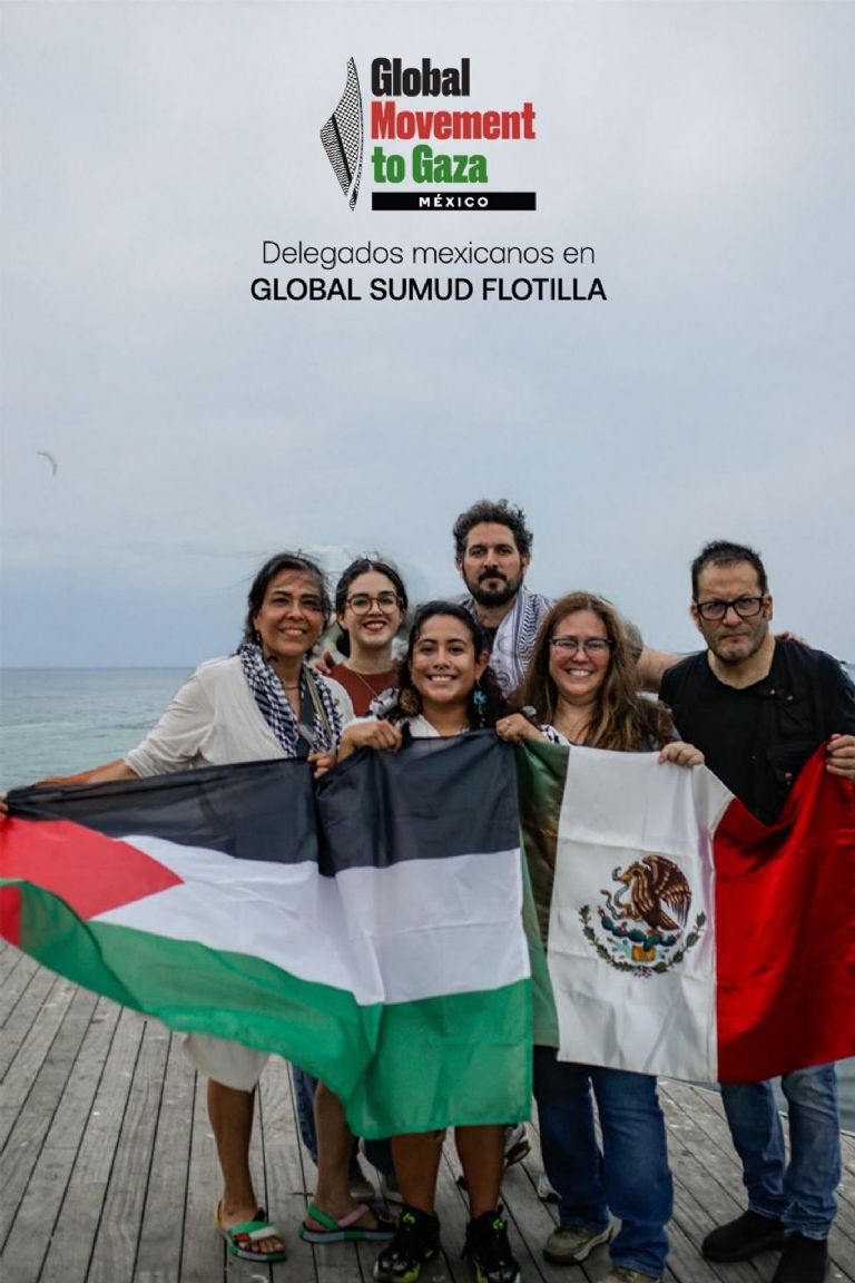 Mexicanos se unieron a la Flotilla Global Sumud para enviar ayuda humanitaria. Foto: Facebook