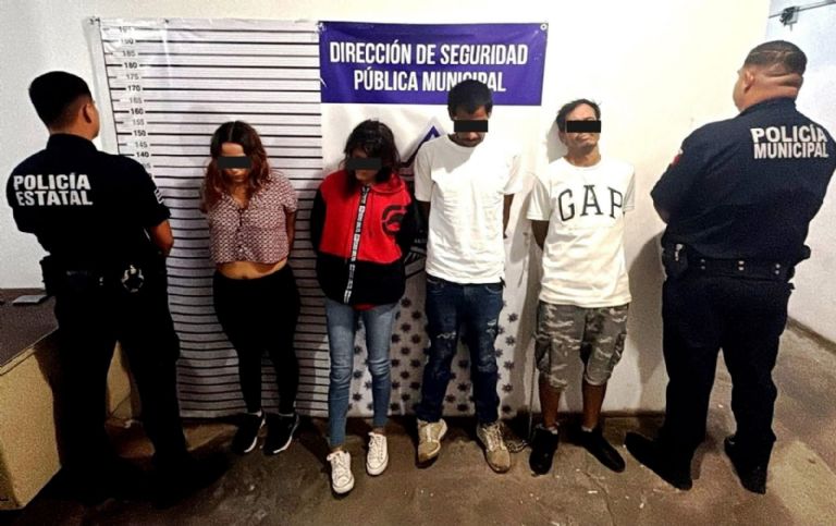 Los detenidos fueron turnados al Ministerio Público. Foto: Facebook