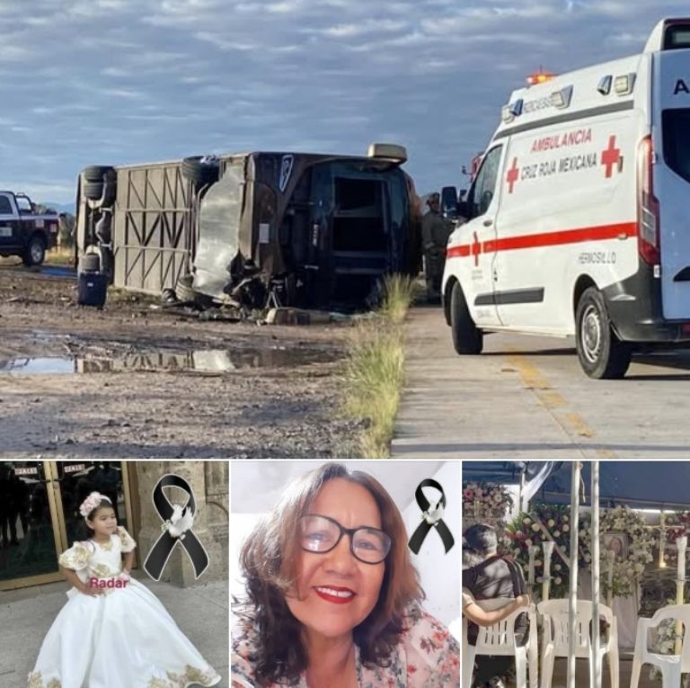 Dan último adiós a Rosa Carmina y su nieta, víctimas del camionazo en carretera Guaymas-Hermosillo
