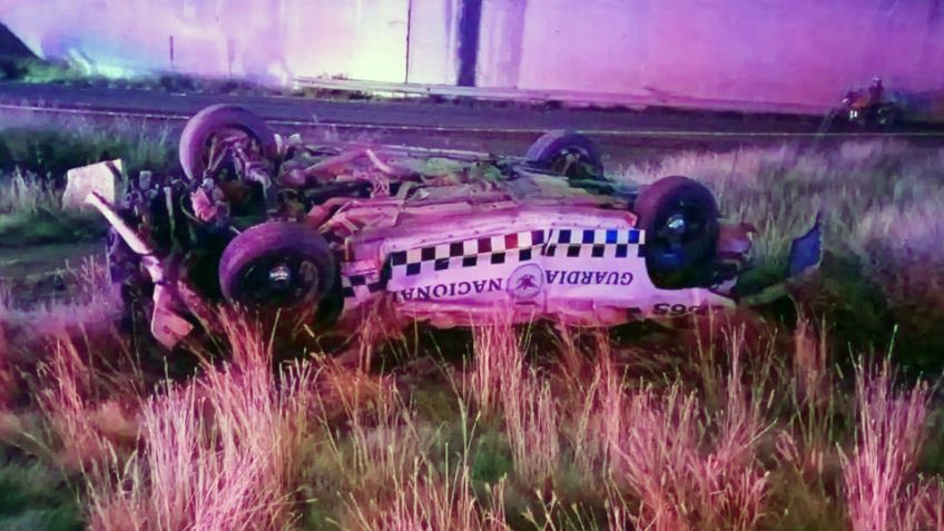Muere sargento de la Guardia Nacional en carretera de Sinaloa; volcó durante persecución