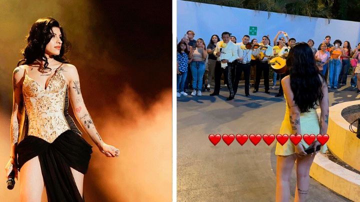 ¡Emotivo momento! Cazzu interpreta 'Cielito Lindo' con sus fans tras sorpresa en Mérida (VIDEO)
