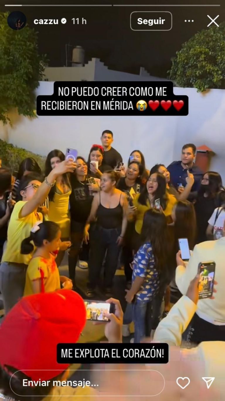 Historia de Instagram de Cazzu 