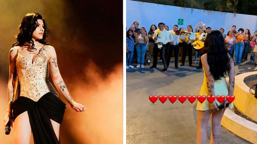 ¡Emotivo momento! Cazzu interpreta 'Cielito Lindo' con sus fans tras sorpresa en Mérida (VIDEO)