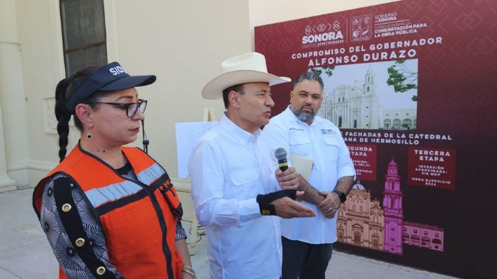 Durazo entrega remodelación de la Catedral de Hermosillo; se destinaron más de 9mdp al proyecto