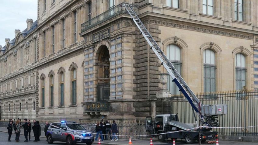 VIDEO: Así escaparon los ladrones del Museo Louvre con joyas de la corona francesa