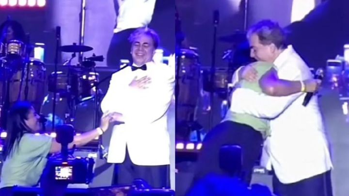 Fan le pide matrimonio en un concierto a Cristian Castro y sí acepta; ¿Y su boda con Mariela Sánchez?