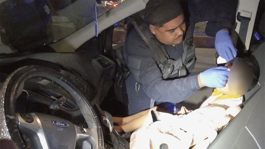 Menor de cuatro años recibe atención inmediata de policías tras sufrir lesión grave en Hermosillo