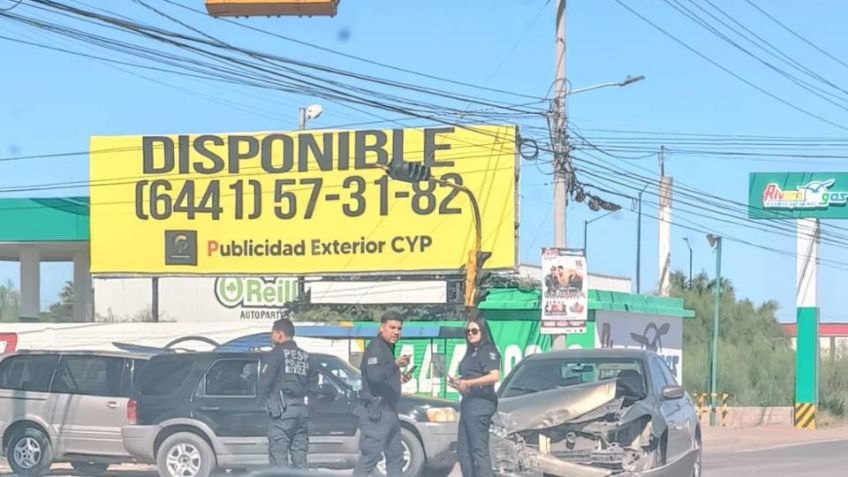 Accidente en Ciudad Obregón: Se registra fuerte choque en las calles 5 de Febrero y CTM