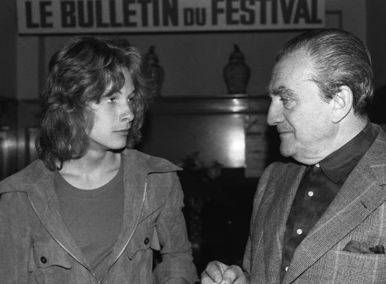 Björn Johan Andrésen con Luchino Visconti