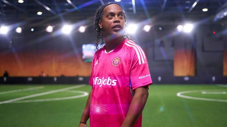 Ronaldinho participó en la Kings League con el equipo Porcinos FC