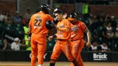 Foto ilustrativa de la nota titulada: Con 'walk off', los Naranjeros dejan en el terreno a los Tomateros e igualan la serie