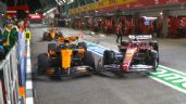 Foto ilustrativa de la nota titulada: Ferrari recibe sanción por choque entre Lando Norris y Charles Leclerc durante el GP de Singapur
