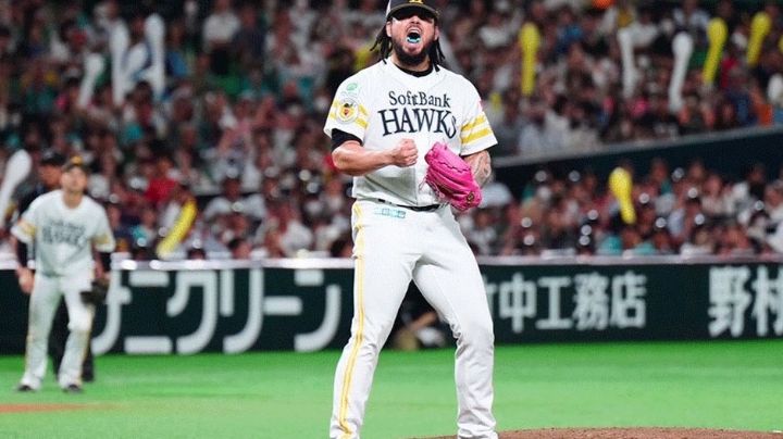 Mexicano Roberto Osuna se corona con los SoftBank Hawks en el beisbol de Japón