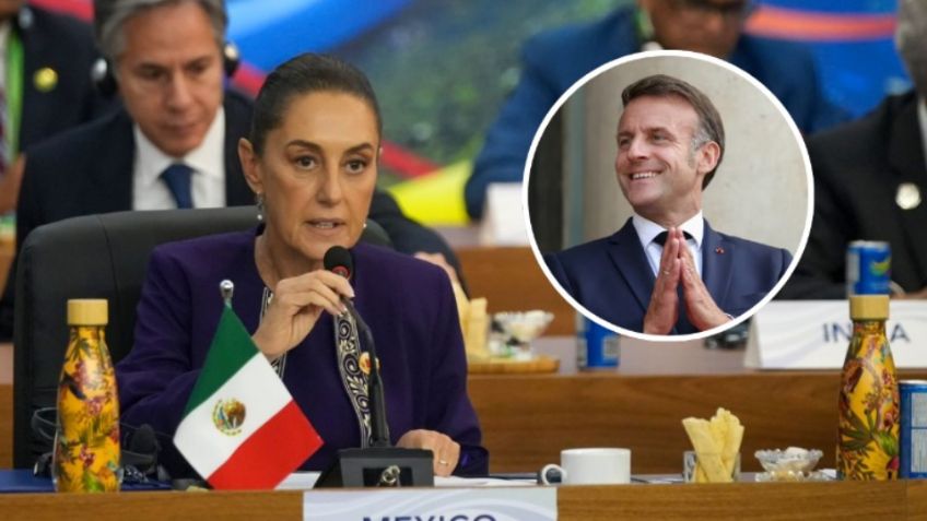 Sheinbaum confirma visita a México del presidente de Francia, Emmanuel Macron
