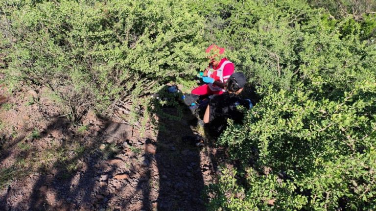 El lugar donde fue encontrada la mujer lesionada