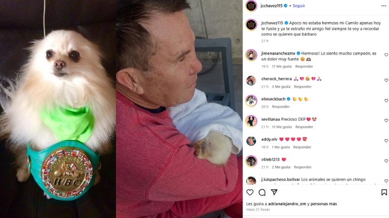 Julio César Chávez anuncia la muerte de su amigo incondicional 