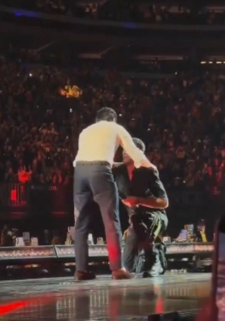 El público comenzó a gritar 