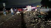 Foto ilustrativa de la nota titulada: ALERTA en la autopista México-Puebla: Volcadura de tráiler causa TRÁNSITO LENTO