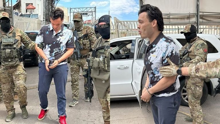 Chávez Jr. siendo deportado por las autoridades de Estados Unidos