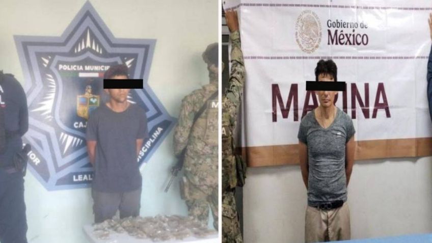 Capturan a dos supuestos 'tiradores' en Ciudad Obregón; aseguran marihuana y crystal