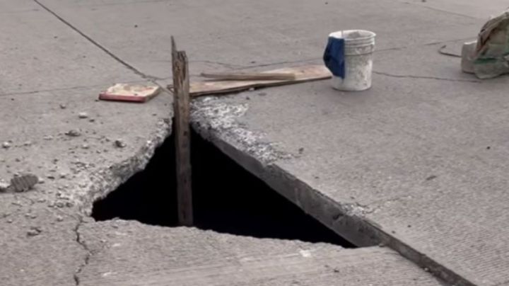 Bulevar Centenario en Navojoa se desmorona a causa de socavones